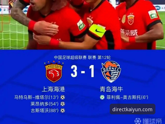 青岛海牛3-1力克上海海港：13年等待终迎胜利，中超联赛最新动态全解析
